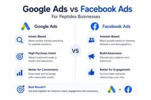 Google ads vs instagram ads for peptide businesses